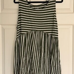Isabel Maternity by Ingrid & Isabel Green and White Striped Top